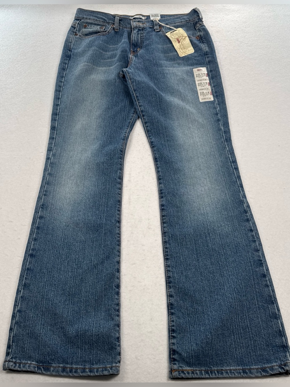 VTG Levi's 515 Boot Cut Jeans Women's 10M Faded Med Wash Stretch Deadstock NWT